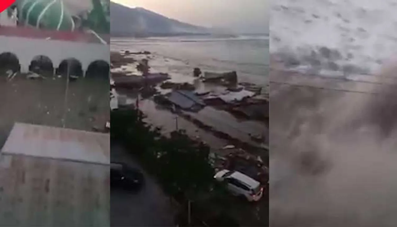 ସୁନାମିର ଲାଇଭ୍‌ ଦୃଶ୍ୟ, ୫ ମୃତ, ବ୍ୟାପକ କ୍ଷୟକ୍ଷତି