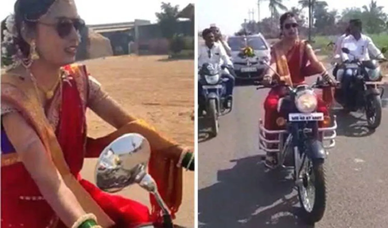 ବୁଲେଟ୍‌ରେ ଦୁଲ୍‌ହନ୍‌, ପଛେ ପଛେ ବର, ଭିଡିଓ ଭାଇରାଲ୍‌