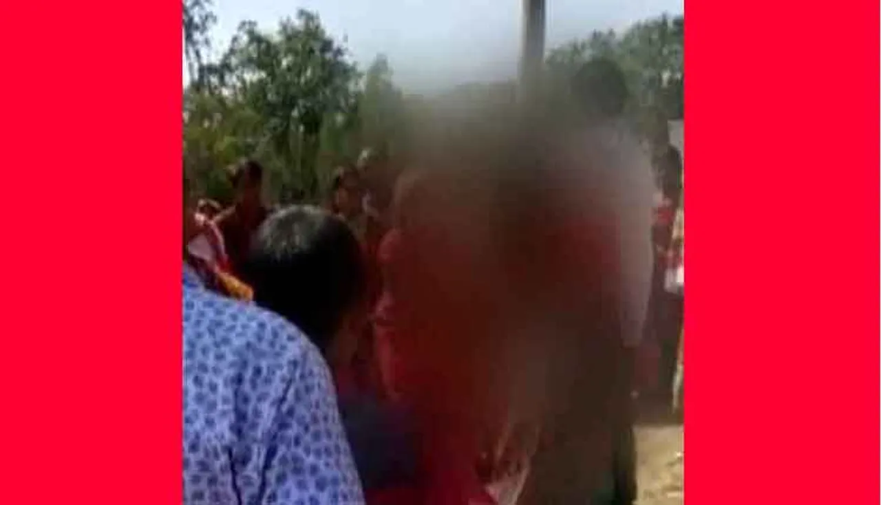 ପରକୀୟା ପ୍ରୀତି ଅଭିଯୋଗ: ମହିଳା ଓ ଯୁବକଙ୍କୁ ଖୁଣ୍ଟରେ ବାନ୍ଧି ନିସ୍ତୁକ ମାଡ଼