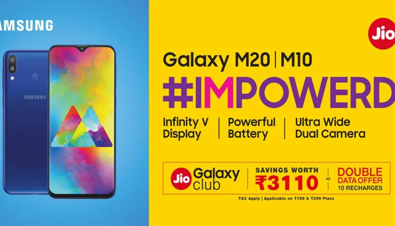 ଜିଓର ନୂଆ ଅଫର୍‌: ସାମସଙ୍ଗ୍‌ ଗାଲାକ୍ସି ଏମ୍‌ ସିରିଜ୍‌ରେ ମିଳିବ ଦୁଇଗୁଣା ଡାଟା