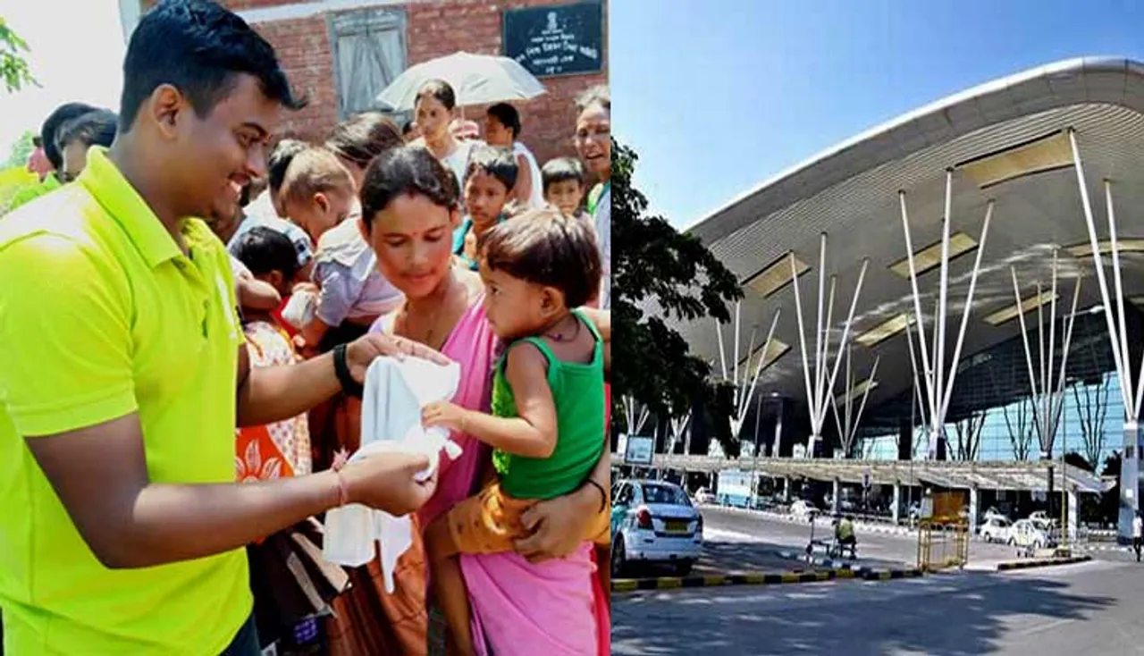 ବିମାନବନ୍ଦରର ବଳକା ଖାଦ୍ୟରେ ଭୋକିଲାଙ୍କ ପେଟ ଭରୁଛନ୍ତି ଯୁବକ