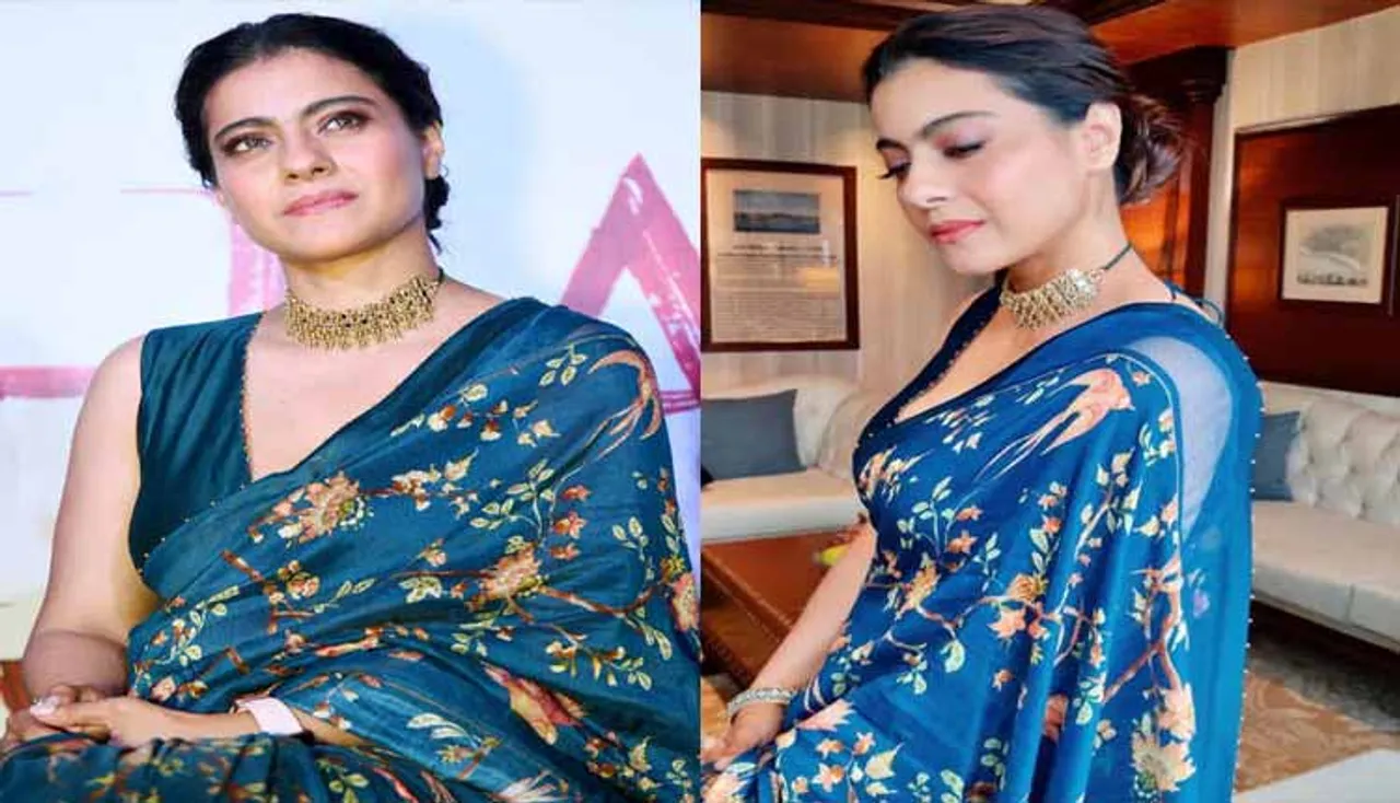 ଚର୍ଚ୍ଚାରେ କାଜୋଲଙ୍କ ଚକୋରୀ ଚିଡ଼ିୟା ଶାଢ଼ି