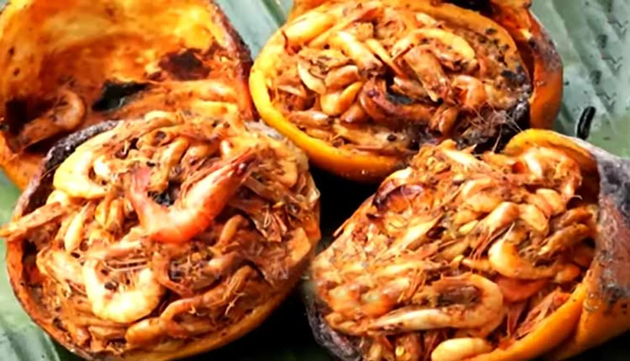 Odia Food Recipe:ସନ୍ତରା ଚିଙ୍ଗୁଡ଼ି ପୋଡ଼ା- Santra Chingudi Poda