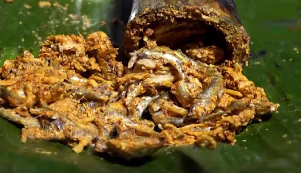 odia food recipe: ବାଉଁଶ ମାଛ- Bamboo fish recipe in odia