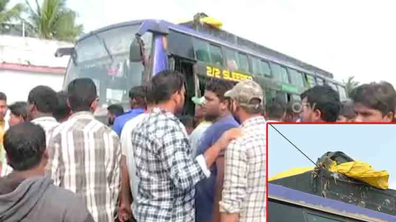 ନିର୍ବନ୍ଧ ପାଇଁ ବସ୍‌ରେ ଯାଉଥିଲେ, ନିଆଁ ଲାଗି ୯ ମୃତ