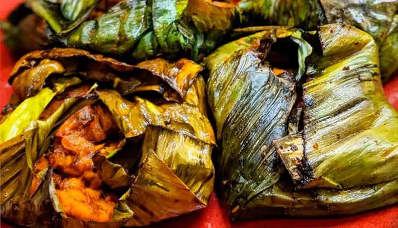 କଦଳୀ ପତ୍ର ଚିଙ୍ଗୁଡ଼ି ପୋଡ଼ା