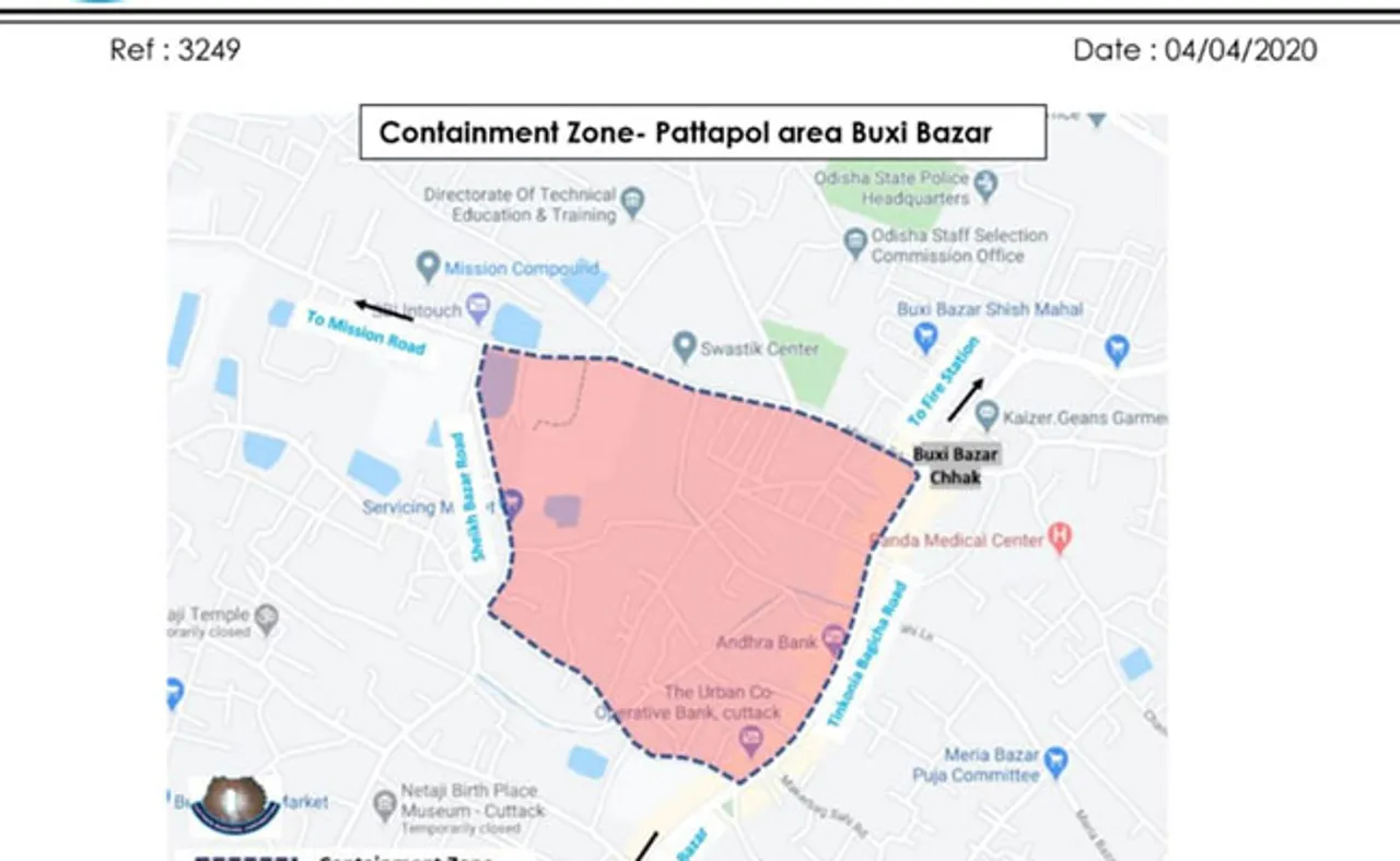 କରୋନା: କଟକର ପଟ୍ଟାପୋଲ ଅଞ୍ଚଳ ସିଲ୍ କଲା ସିଏମ୍‌ସି
