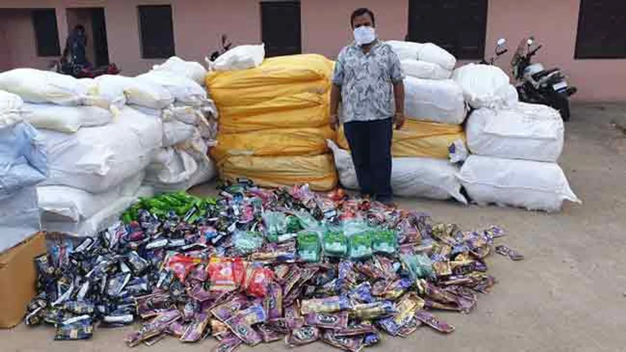 ଲକ୍‌ଡାଉନ୍‌ ସତ୍ତ୍ୱେ ୪ ଲକ୍ଷ ଟଙ୍କାର ଗୁଟ୍‌ଖା ଜବତ