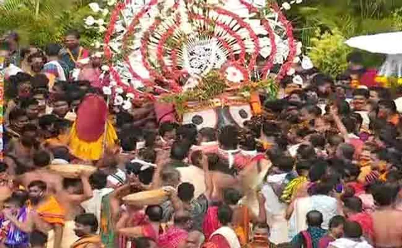 ଶେଷ ହେଲା ପହଣ୍ଡି, ରଥରେ ୩ ଠାକୁର