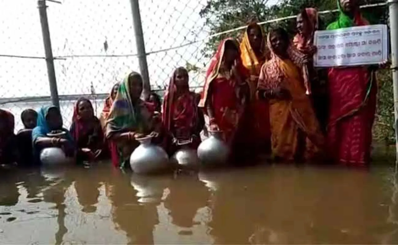 ପାନୀୟ ପ୍ରକଳ୍ପକୁ ବିରୋଧ କରି ଜଳ ସତ୍ୟାଗ୍ରହ