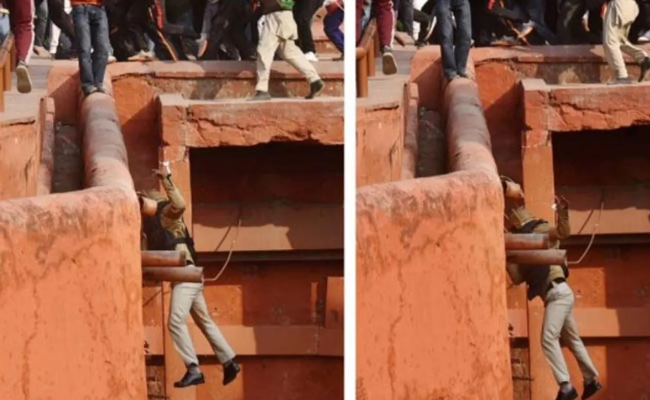 ଲାଲକିଲ୍ଲାରୁ ପୁଲିସଙ୍କୁ ଧକ୍କା ଦେଲେ, ୨ ଘଣ୍ଟା ଚାଲିଲା ଚାଷୀଙ୍କ ଉତ୍ପାତ