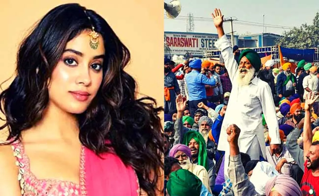 ଜାହ୍ନବୀଙ୍କ ଫିଲ୍ମ ଶୁଟିଂ ଅଟକାଇଲେ କୃଷକ