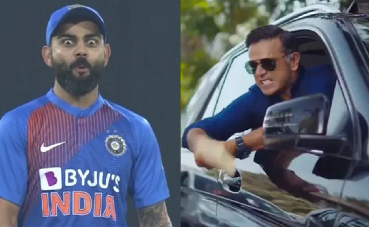 ବ୍ୟାଟ୍‌ରେ କାର୍ ଭଙ୍ଗାରୁଜା କଲେ ଡ୍ରାଭିଡ୍, କୋହଲି କହିଲେ ତାଙ୍କର ଏମିତି ଅବତାର କେବେ ଦେଖିନି