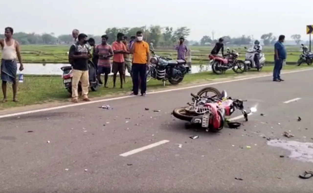 ଦୁଇ ବାଇକ୍ ମୁହାଁମୁହିଁ ଧକ୍କା, ୨ ମୃତ