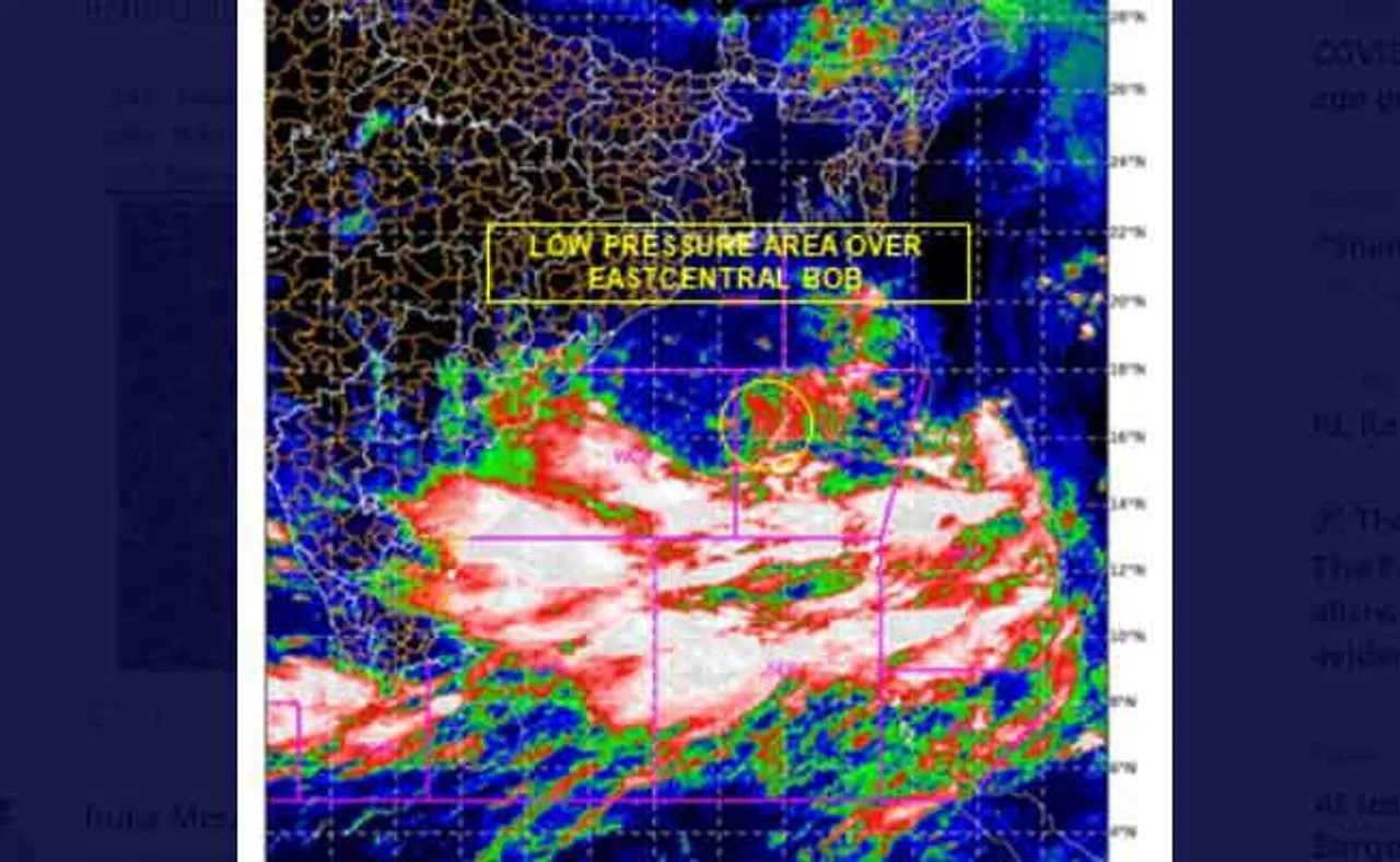 ସୃଷ୍ଟି ହେଲା ଲଘୁଚାପ କ୍ଷେତ୍ର, ୨୪ରେ ନେବ ବାତ୍ୟାର ରୂପ