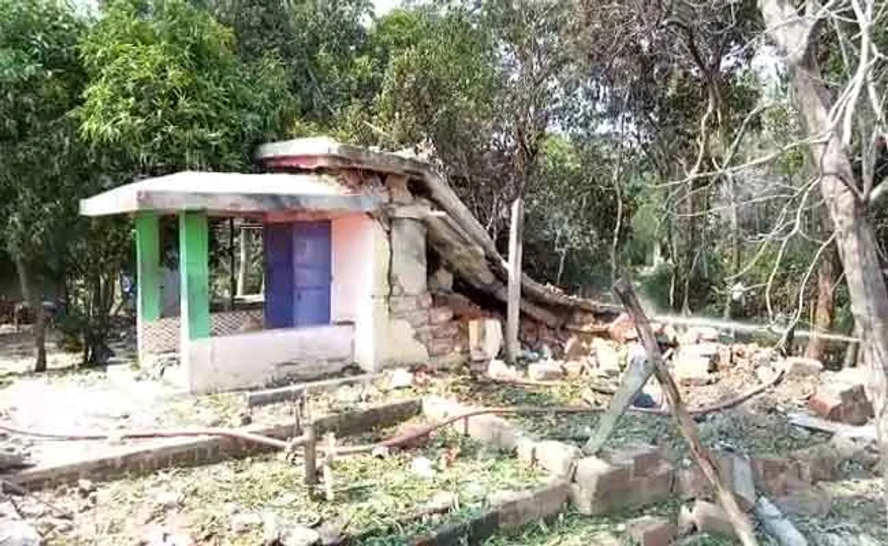 ପ୍ରଚଣ୍ଡ ବିସ୍ଫୋରଣରେ ବାଣ ଗୋଦାମ ଛିନ୍‌ଛତ୍ର