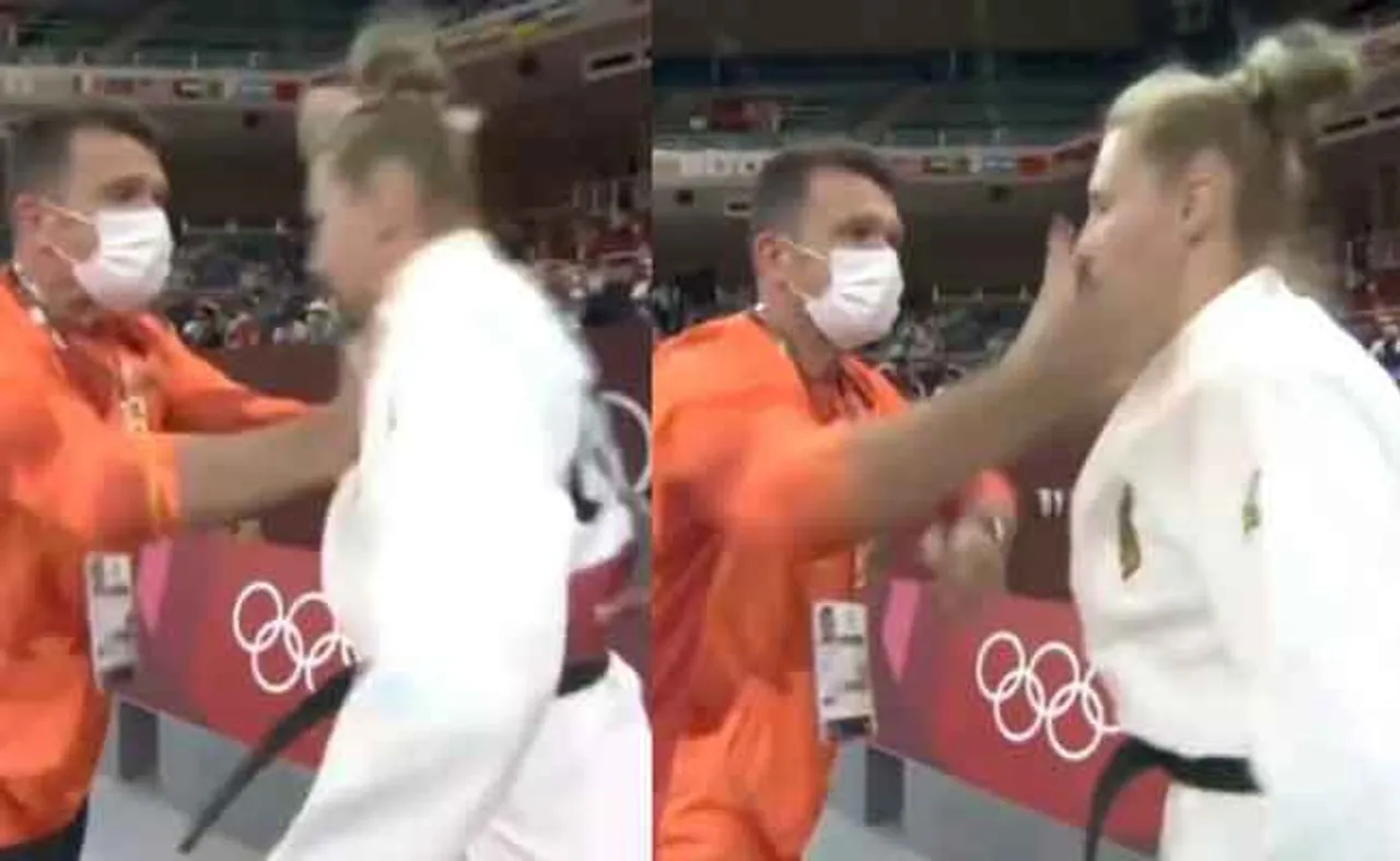 ମ୍ୟାଚ୍‌ ପୂର୍ବରୁ ମହିଳା ଜୁଡୋ ଖେଳାଳିଙ୍କୁ ଚାପୁଡ଼ା ମାରିଲେ କୋଚ୍‌, ଭିଡିଓ ଭାଇରାଲ