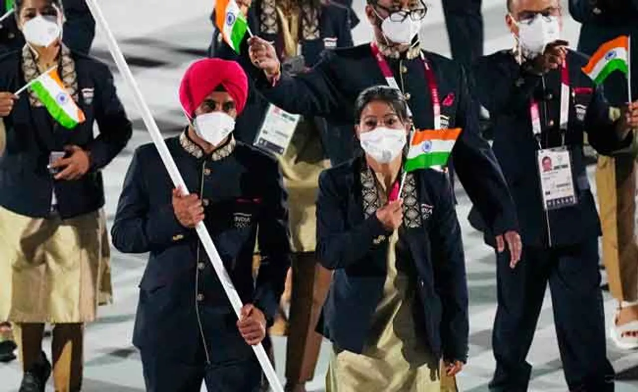 ବାଜିଲା ଅଲିମ୍ପିକ୍ସ ବିଗୁଲ୍, ତ୍ରିରଙ୍ଗା ଧରିଲେ ମନପ୍ରୀତ ଓ ମ୍ୟାରୀ କମ୍