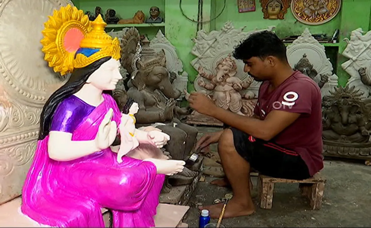 ଆଗକୁ ଗଣେଶ ପୂଜା, ମୂର୍ତ୍ତି କାରିଗର ନିରାଶ