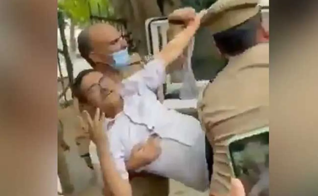 ଆଇପିଏସ ଅମିତାଭ ଠାକୁରଙ୍କୁ ବଳପୂର୍ବକୁ ଉଠାଇନେଲା ପୁଲିସ୍‌, ନାଟକୀୟ ଭିଡିଓ ଭାଇରାଲ