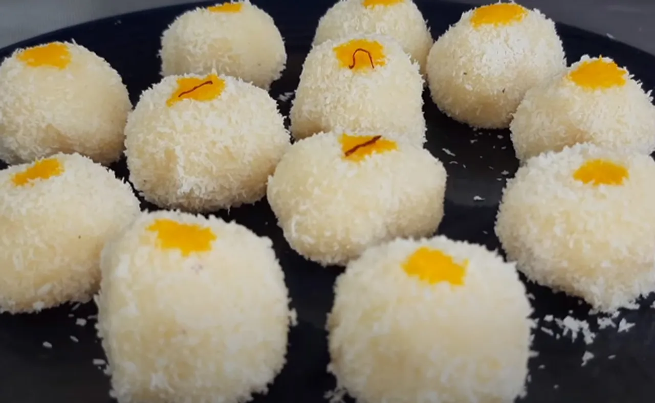 ଏଥର ଗଣେଶ ପୂଜାରେ ଭୋଗ ଲଗାନ୍ତୁ ସାଫରନ୍‌ ନଡ଼ିଆ ଲଡ଼ୁ