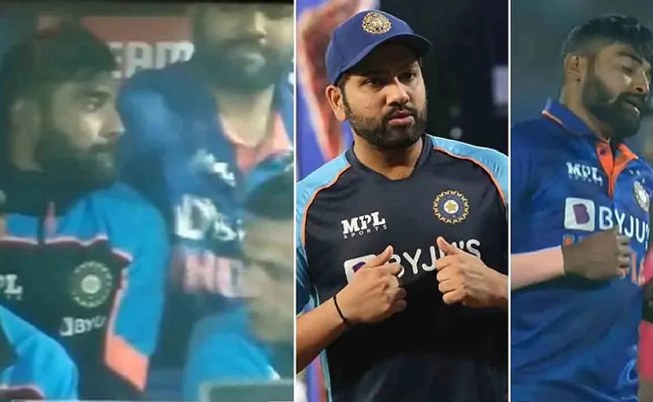 ଆଗରେ ବସିଥିଲେ ଦ୍ରାବିଡ୍, ପଛରେ ସିରାଜଙ୍କୁ ଚାପୁଡ଼ା ମାରିଲେ ରୋହିତ୍