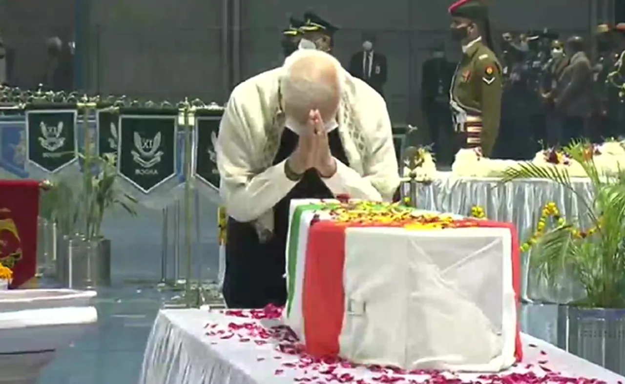 ଜେନେରାଲ ରାୱତ ଓ ଅନ୍ୟ ବୀରପୁତ୍ରଙ୍କୁ ମୋଦିଙ୍କ ଶେଷ ସଲାମ