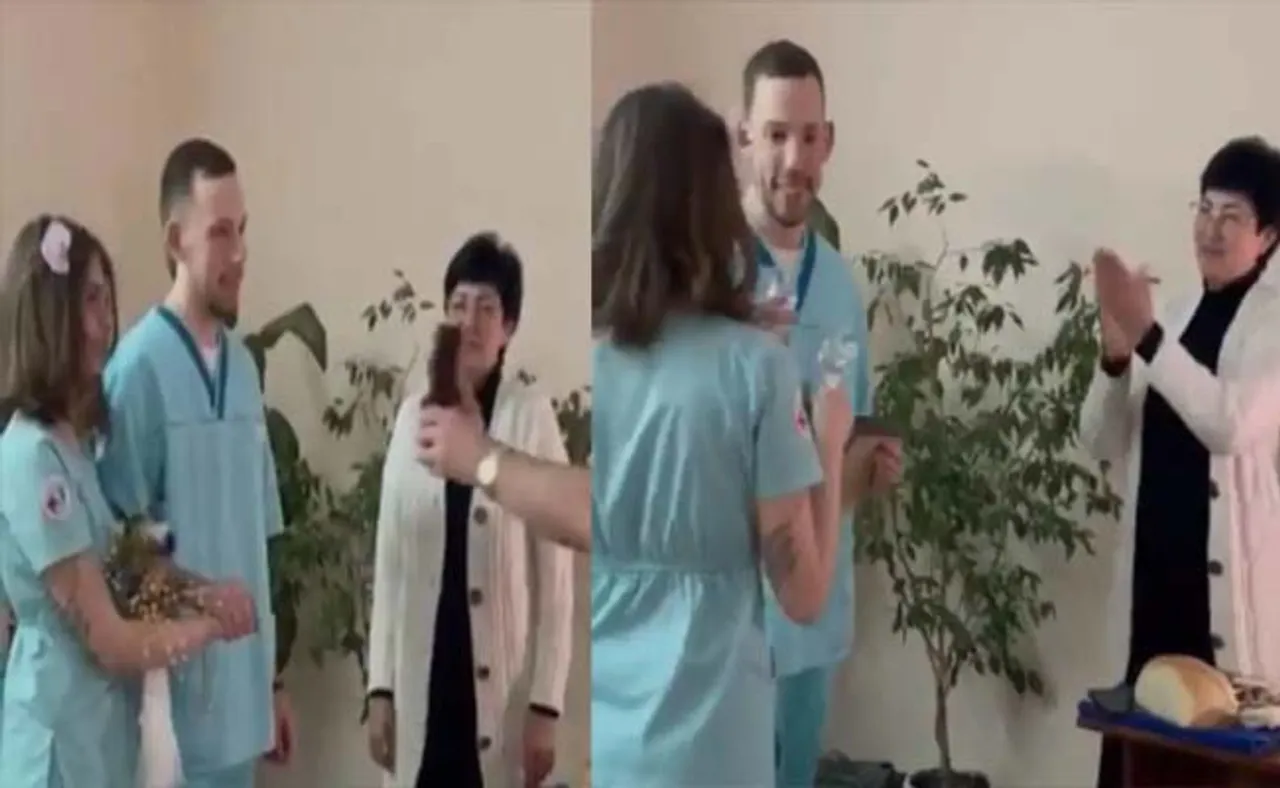 ଯୁଦ୍ଧ ଭିତରେ ବିବାହ, ହସ୍ପିଟାଲରେ ହେଲେ ହାତକୁ ଦି ହାତ