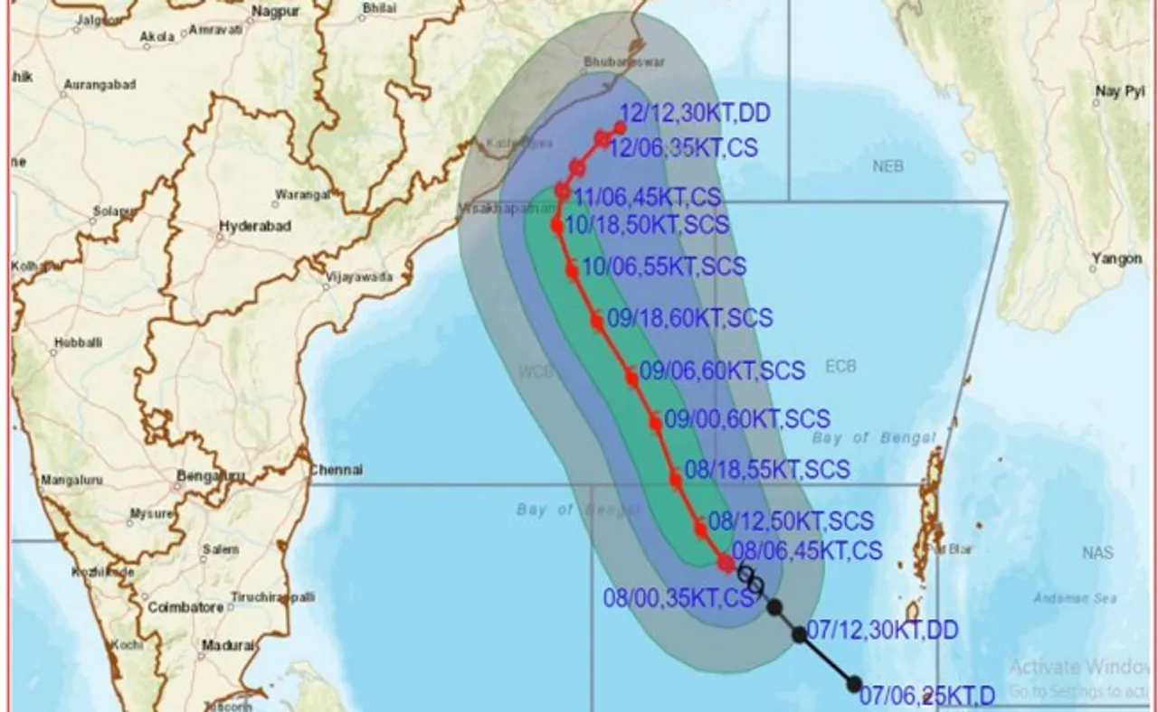 ପୁରୀ ଠାରୁ ୯୩୦ କିମି ଦୂରରେ ବାତ୍ୟା ‘ଅସାନି’