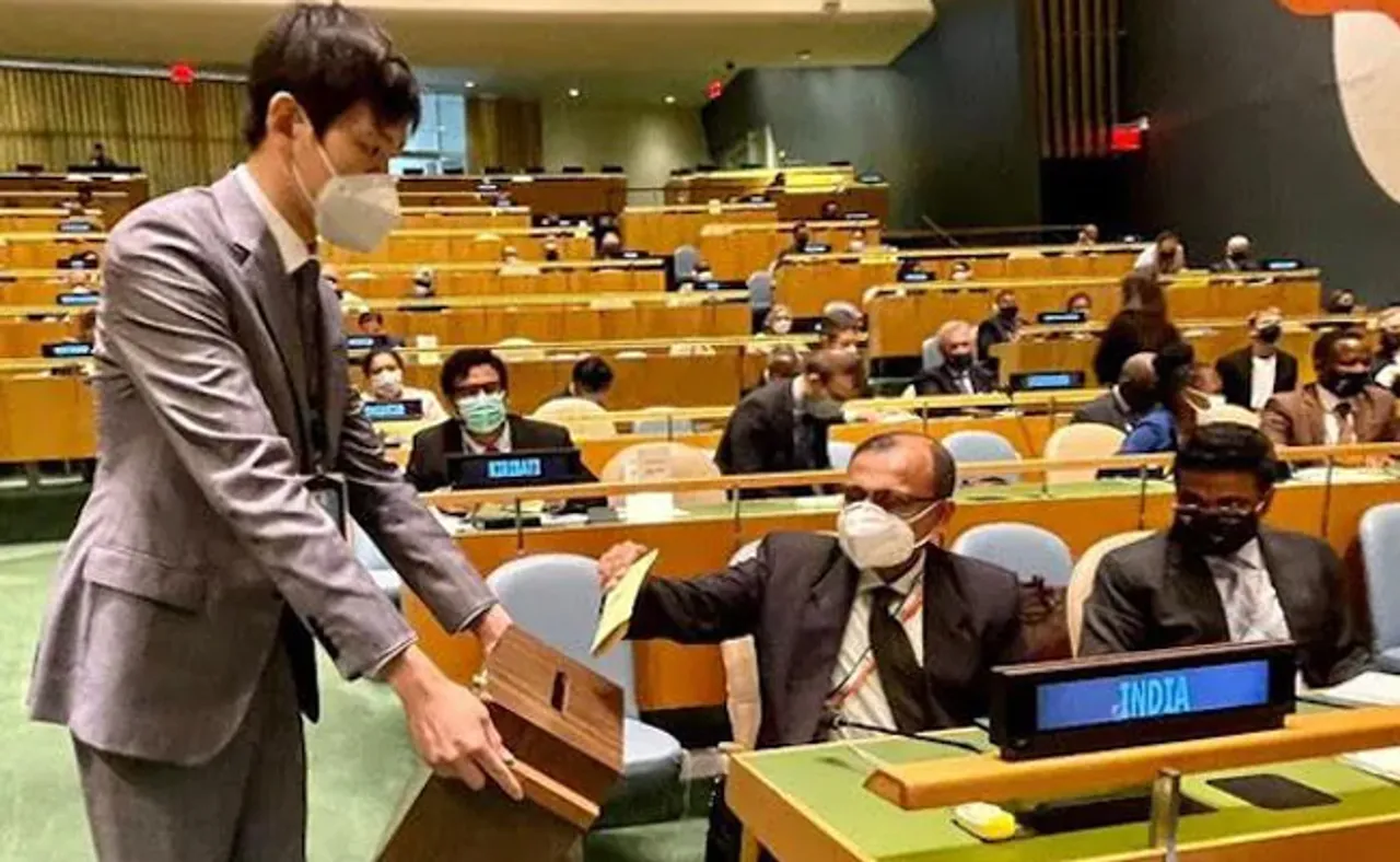 ପୁଣି ୟୁକ୍ରେନ ପ୍ରସଙ୍ଗରେ ଭୋଟ ଦେଲାନି ଭାରତ