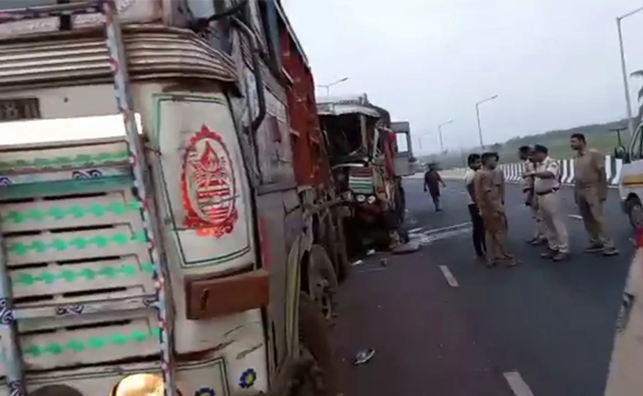 ଟ୍ରକକୁ ଧକ୍କା ଦେଲା ଟ୍ରକ୍