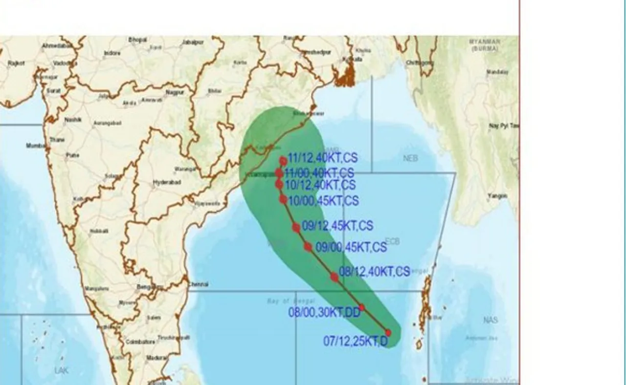 ସ୍ଥଳଭାଗ ଛୁଇଁବନି ବାତ୍ୟା, କିନ୍ତୁ ୧୦ ସନ୍ଧ୍ୟାରୁ ବର୍ଷା