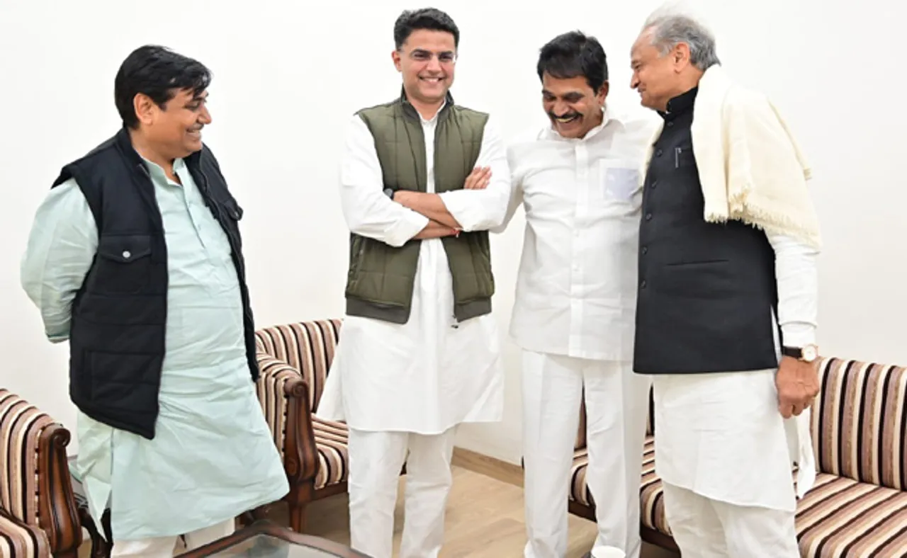 ଗଦ୍ଦାର ବିବାଦ ପରେ ଏକାଠି ନଜର ଆସିଲେ ଗେହଲଟ-ପାଇଲଟ