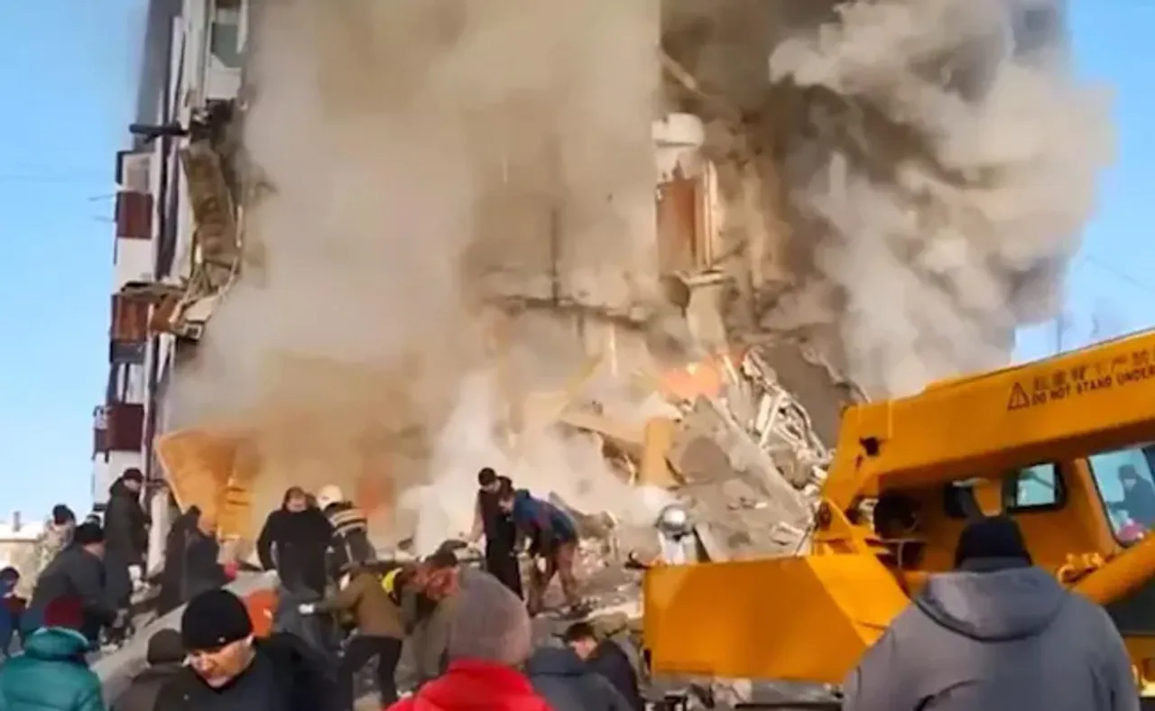 ଗ୍ୟାସ ବିସ୍ଫୋରଣ ପରେ ଭୁଶୁଡ଼ିଲା ଆପାର୍ଟମେଣ୍ଟ, ୯ ମୃତ