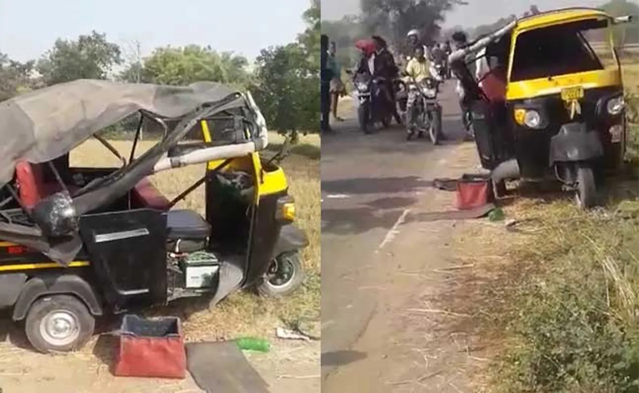 ଓଲଟି ପଡ଼ିଲା ଅଟୋ, ୮ ପରୀକ୍ଷାର୍ଥୀ ଆହତ