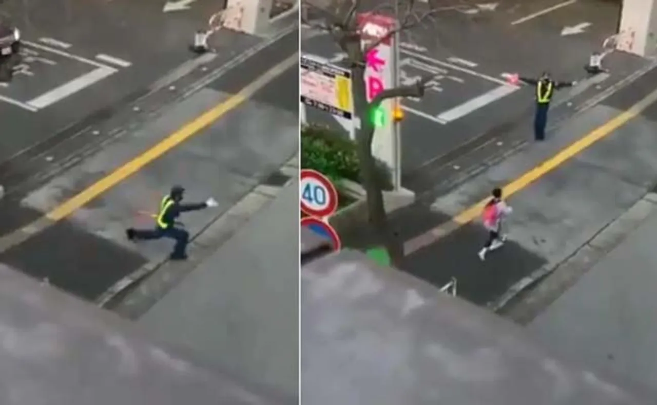 ରାସ୍ତା ମଝିରେ ଟ୍ରାଫିକ ପୁଲିସଙ୍କ ନିଆରା ଡାନ୍ସିଂ ଷ୍ଟାଇଲ୍