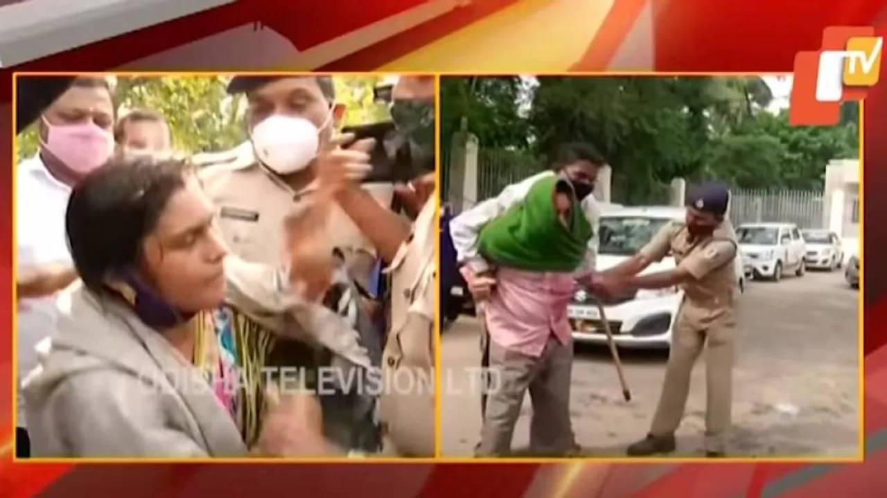 ବିଧାନସଭା ଆଗରେ ଦମ୍ପତିଙ୍କ ଆତ୍ମହୂତି ଉଦ୍ୟମ