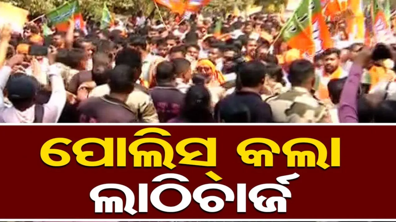 BJP Yuva Morcha Takes Out Massive Rally At Lower PMG Square