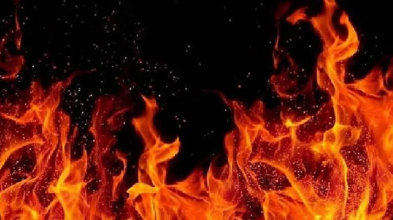 Fire Breaks Out In China