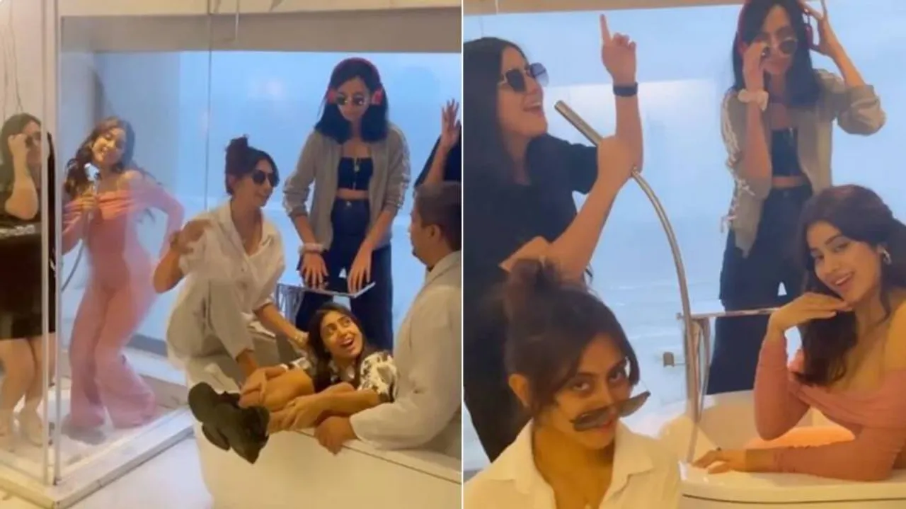 ନାଚି ନାଚି ବାଥ୍ ଟପ୍ ଭିତରେ ଗଳିପଡିଲେ ଜାହ୍ନଭୀ କପୁର