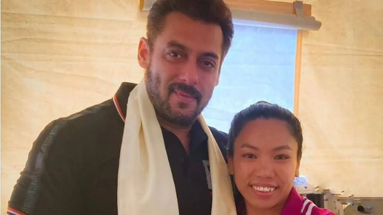 ମୀରାବାଇ ଚାନୁଙ୍କୁ ଭେଟିଲେ ଦବଙ୍ଗ ଷ୍ଟାର୍‌ ସଲମାନ୍‌ ଖାନ୍‌