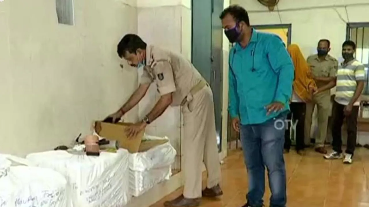 Smuggling Ganja By Courier Service