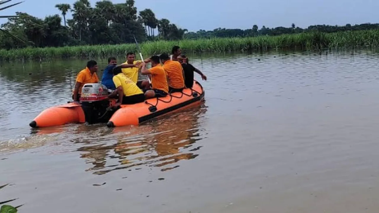 Man, Son Swept Away By Flood Water In Jajpur 