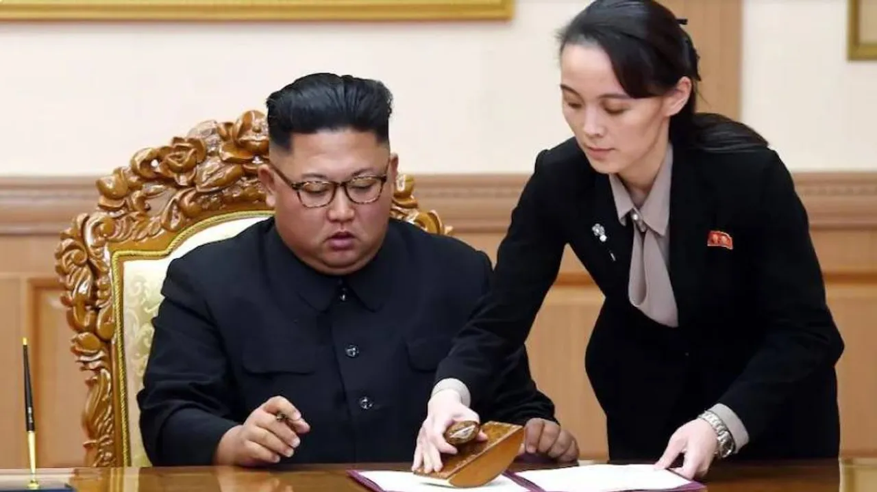 Kim Jong Un and Kim Yo-jong