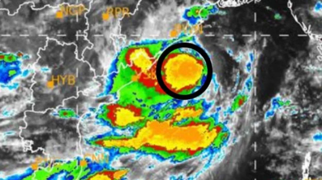 Landfall Of Cyclone Gulab