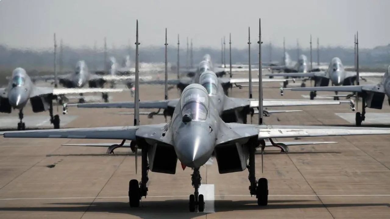 China sent 56 warplanes into Taiwan defense zone on monday