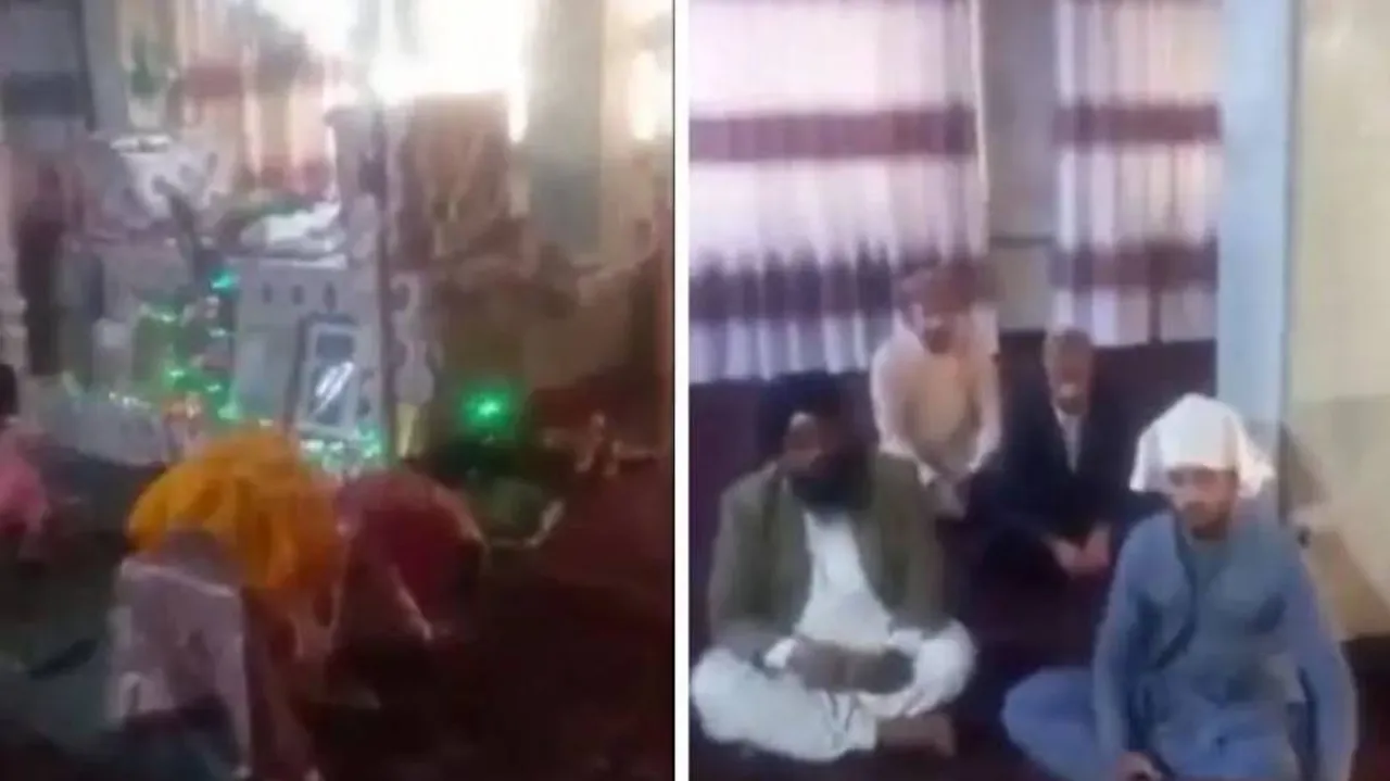 People gathered in Kabul temple under Taliban rule