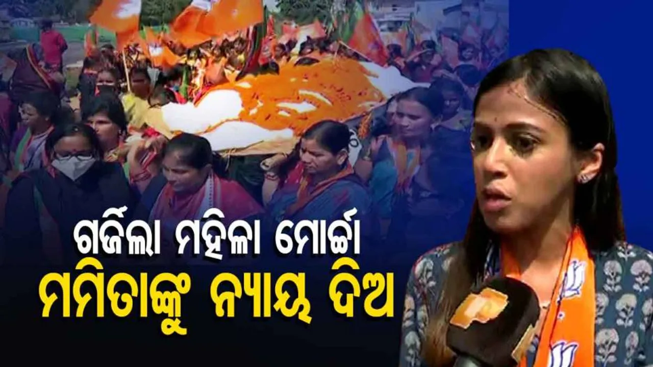 BJP Mahila Morcha Protest