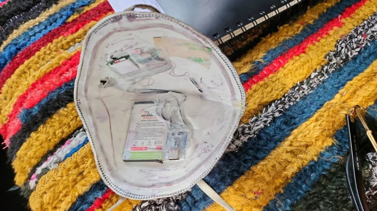 Mask With Electronic Device Seized