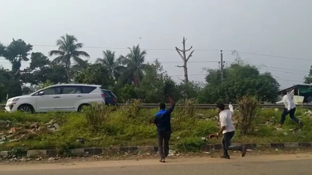 Eggs hurled at minister Bikram Keshari Arukh’s vehicle